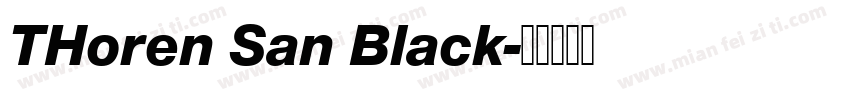 THoren San Black字体转换
